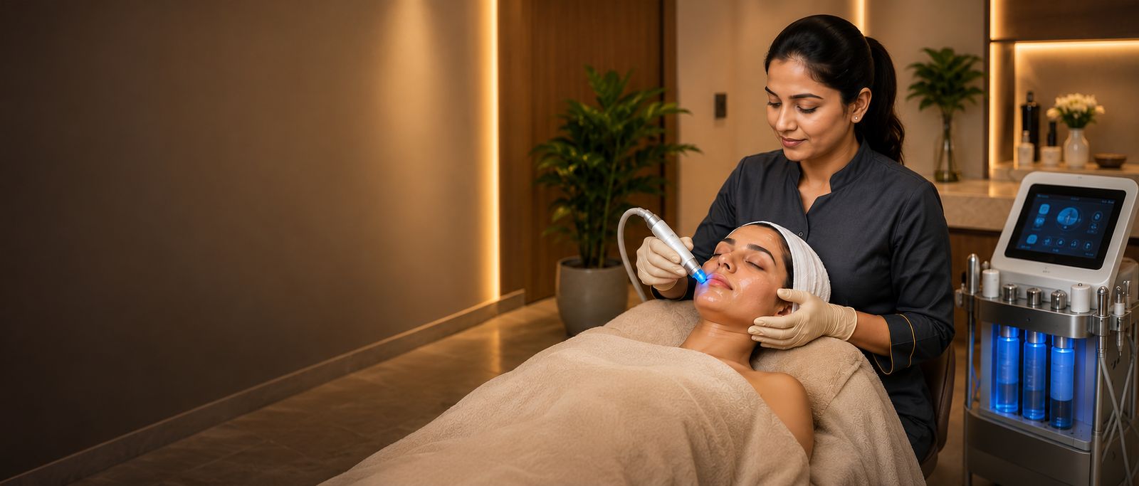 Skin treatment session